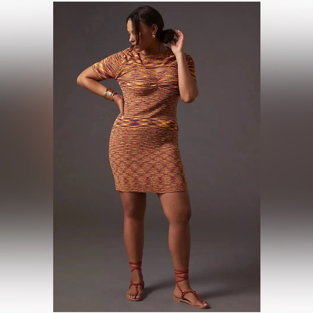Current Air Multicolor Knit Mini Dress